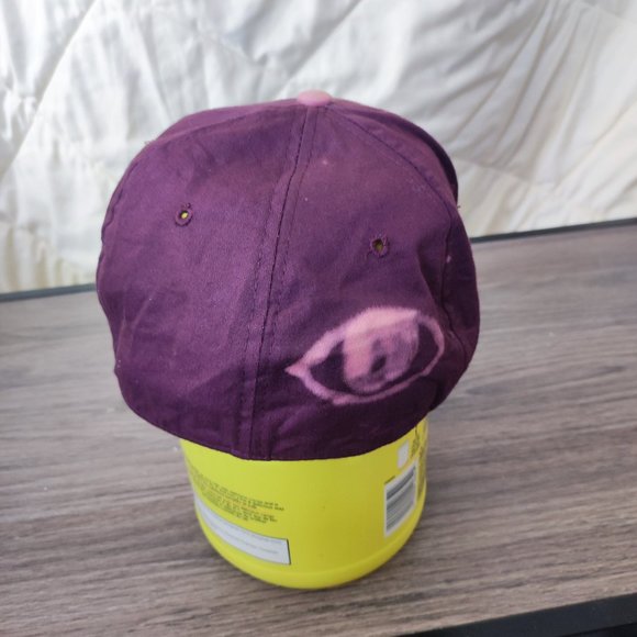 Burgundy bleached design cap / hat youth boy's flex-fit - Picture 4 of 7